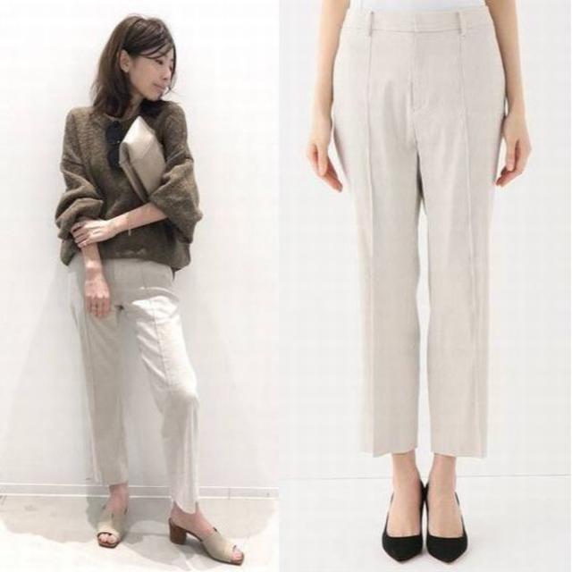 パンツ定価3.4万 アパルトモン Lisiere Linen Cropped パンツ