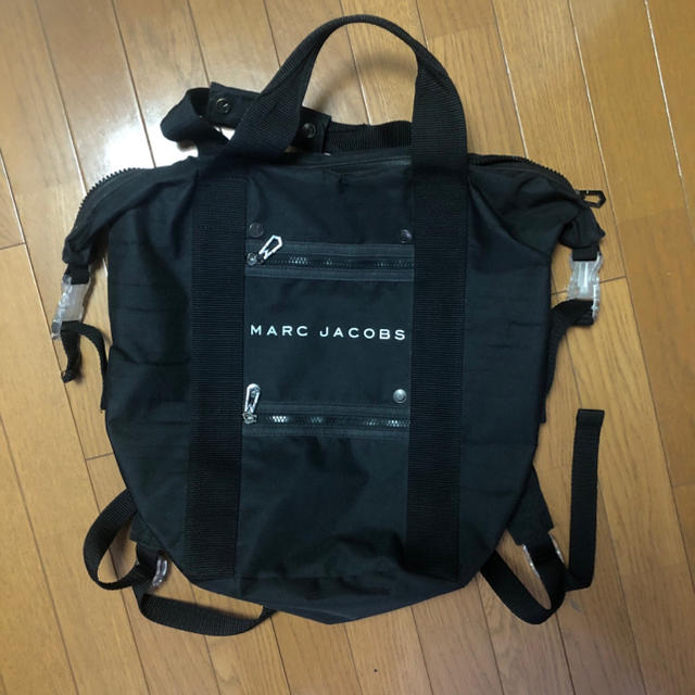 約37cm高さMARCJACOBS リュック バックパック ハンドルバック　黒