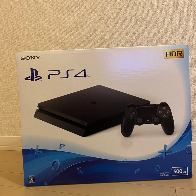 PlayStation4(プレイステーション4)のplay station 4 500gb jet black エンタメ/ホビーのゲームソフト/ゲーム機本体(家庭用ゲーム機本体)の商品写真