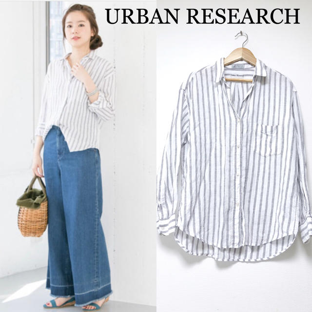 URBAN RESEARCH(アーバンリサーチ)の大人気♪URBAN RESEARCH リトアニアリネンシャツ リネン100% レディースのトップス(シャツ/ブラウス(長袖/七分))の商品写真