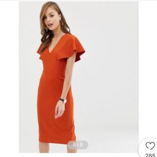 エイソス(asos)の新品未使用タグ付き　ASOS ワンピース(ひざ丈ワンピース)