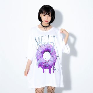 ミルクボーイ(MILKBOY)のTRAVAS TOKYO ドーナツ　プリントTシャツ　半袖Tシャツ ホワイト(Tシャツ/カットソー(半袖/袖なし))