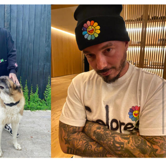 J Balvin x Takashi Murakami RAINBOW ビーニー メンズの帽子(ニット帽/ビーニー)の商品写真