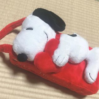 スヌーピー(SNOOPY)のスヌーピー　ティッシュボックス　カバー(ティッシュボックス)