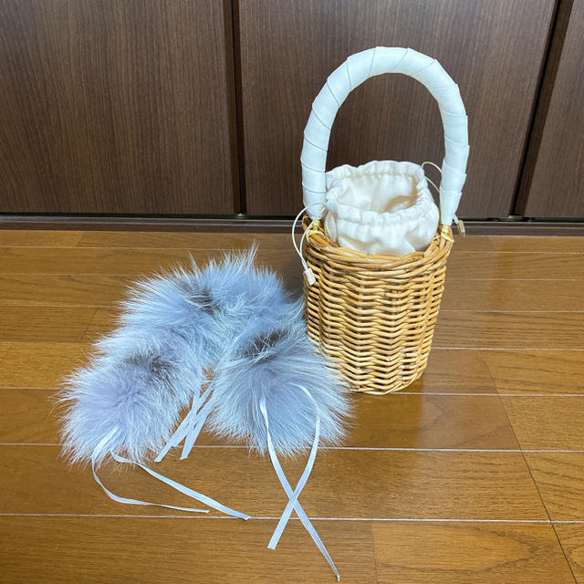 manimaris マニマリス カゴバッグ ファー 【正規品