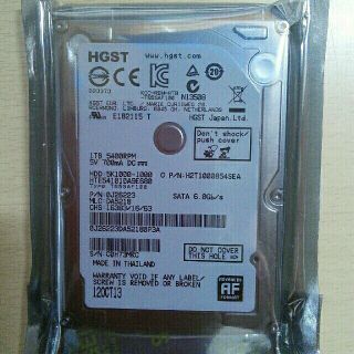 ヒタチ(日立)の値下げ！ HGST製 2.5型 1TB SATA HDD その1(PCパーツ)