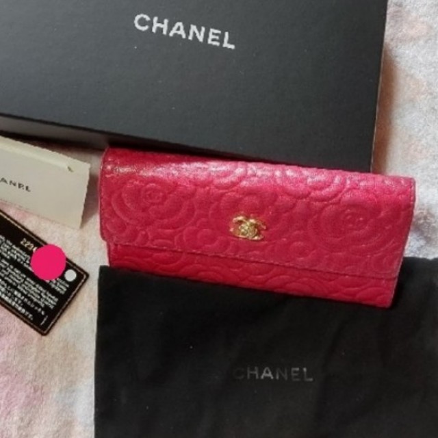 キャビアスキン付属品激安タイムセール????CHANEL 長財布