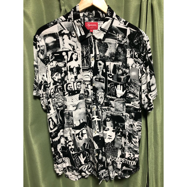 supreme 18ss vibrations rayon shirt M