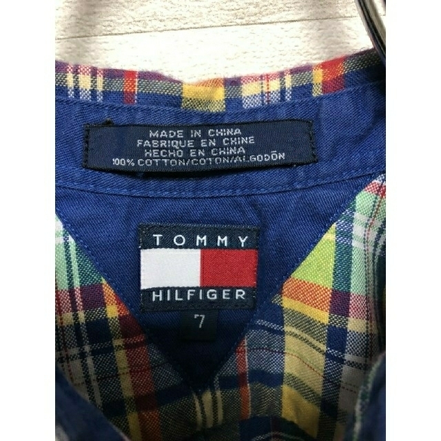 TOMMY HILFIGER(トミーヒルフィガー)のヴィンテージ TOMMY HILFIGER チェックシャツ キッズ/ベビー/マタニティのキッズ服男の子用(90cm~)(ブラウス)の商品写真