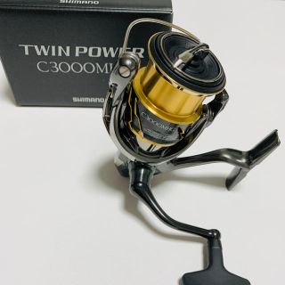 SHIMANO - 20 ツインパワー C3000MHG 極美品 110mmダブルハンドル付の ...