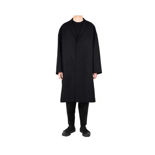 スノーブルー 美品 MIDDLE MELTON BIG CHESTER COAT