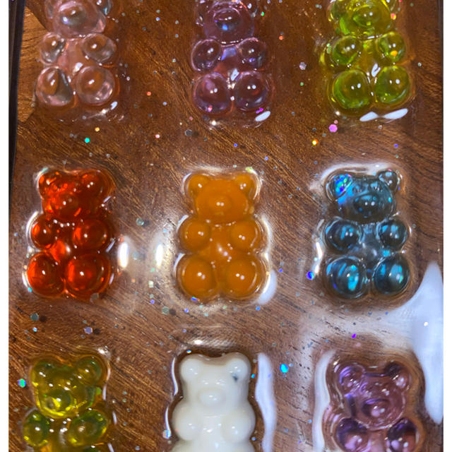 くま 🐻ぐみ 🍬クリア iPhoneケース スマホ/家電/カメラのスマホアクセサリー(iPhoneケース)の商品写真