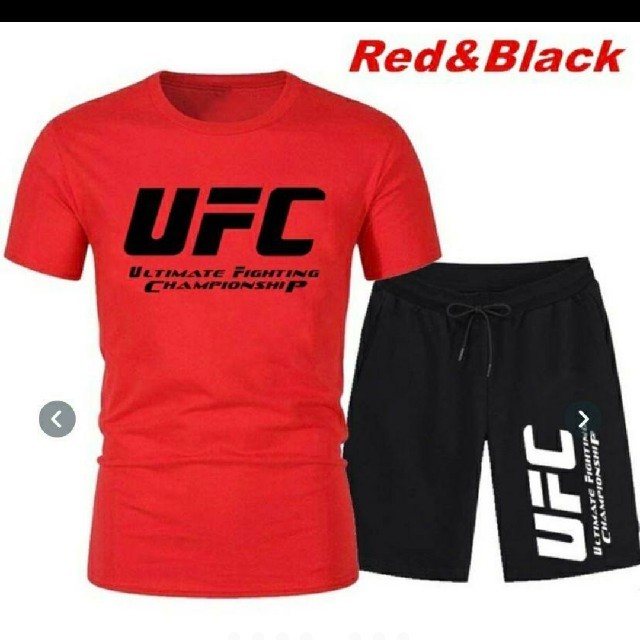 【１点限り！】ＵＦＣ　Tシャツ　ハーフパンツ  上下セット