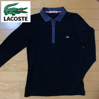 ラコステ(LACOSTE)の【美品】ラコステ LACOSTE 長袖 ポロシャツ サイズ38 レディース(ポロシャツ)