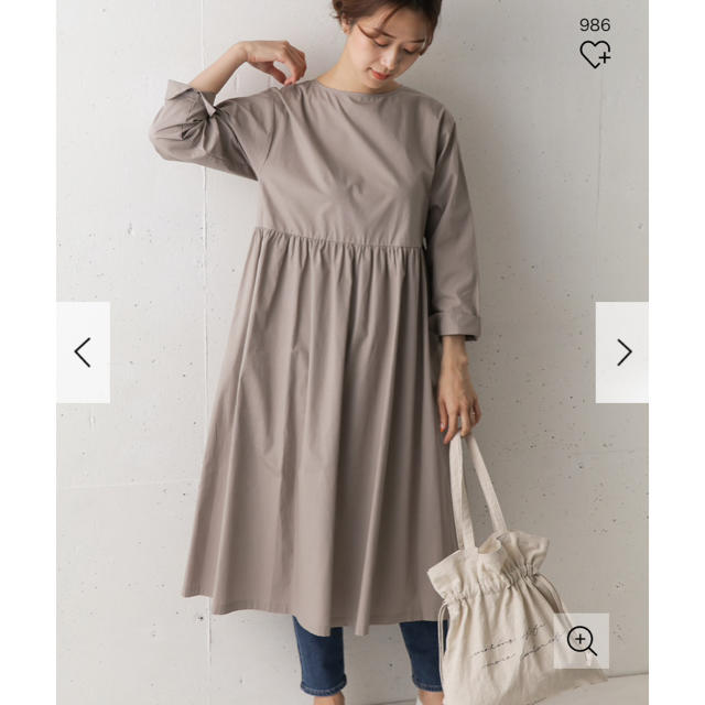 URBAN RESEARCH DOORS - 新品タグ付◉ 2WAY切替コットンワンピース DOORS グレー