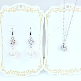 スワロフスキー(SWAROVSKI)の【アレルギー対応】【スワロフスキー】キラキラ☆セット (ネックレス)