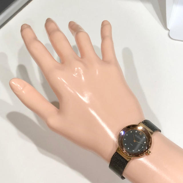 SKAGEN(スカーゲン)のスカーゲン時計　レディース腕時計　新品電池　カットガラス　11Pダイヤ　48 レディースのファッション小物(腕時計)の商品写真