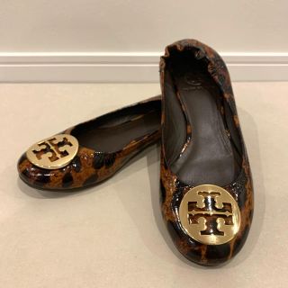 トリーバーチ(Tory Burch)のトリーバーチレオパードフラットシューズ巾着袋付き(バレエシューズ)