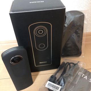 リコー(RICOH)の【美品】RICOH THETA S 360度カメラ♦︎全天球カメラ(コンパクトデジタルカメラ)