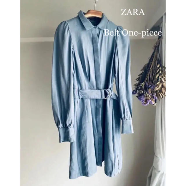 ZARA(ザラ)の【大幅値下げ！！】ZARA/ウエストベルトワンピース レディースのワンピース(ひざ丈ワンピース)の商品写真