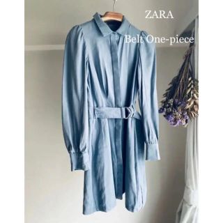 ザラ(ZARA)の【大幅値下げ！！】ZARA/ウエストベルトワンピース(ひざ丈ワンピース)