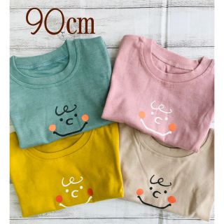 新品　チャーリーブラウン　くすみカラー　Tシャツ　ミルクティーベージュ　90㎝(Ｔシャツ)