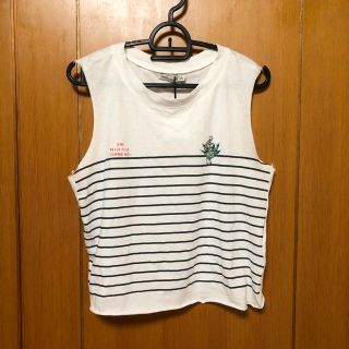 ベルシュカ(Bershka)のBershkaベルシュカ マリン柄タンクトップ(Tシャツ(半袖/袖なし))