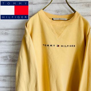 トミーヒルフィガー(TOMMY HILFIGER)のレアカラー Lサイズ 古着 スウェット トミーヒルフィガー ビッグロゴ(スウェット)