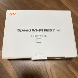 エーユー(au)のSpeed Wi-Fi NEXXT W01(その他)