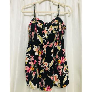 フォーエバートゥエンティーワン(FOREVER 21)のみじゅあぶ様専用！　花柄 ワンピース　オールインワン(下はズボン)(オールインワン)