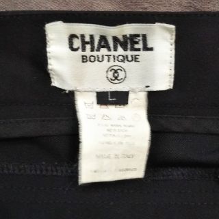 シャネル(CHANEL)のCHANEL  ブラックパンツ(カジュアルパンツ)