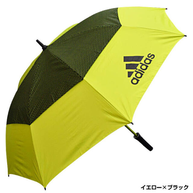 adidas(アディダス)のアディダス ワンプッシュゴルフ傘 Golf umbrella イエロー2本 スポーツ/アウトドアのゴルフ(その他)の商品写真