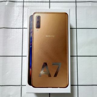 ギャラクシー(Galaxy)の8/11まで！galaxy a7 ゴールド 64GB　美品！(スマートフォン本体)