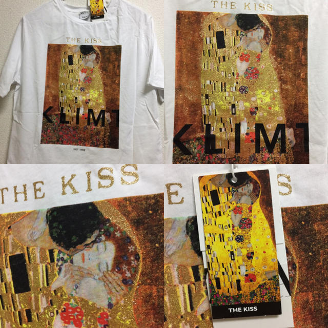 【タグ付き新品】ザラ クリムト KLIMT Tシャツ 接吻 KISS