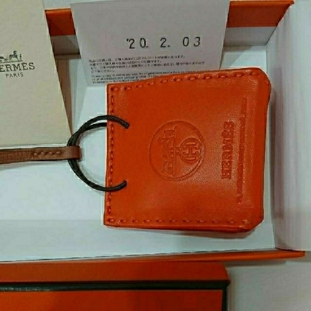 Hermes(エルメス)のご専用【新品】エルメス バッグチャーム ショッパー サックオランジュ オレンジ  レディースのアクセサリー(チャーム)の商品写真