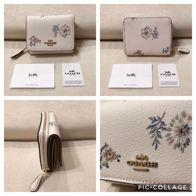 COACH(コーチ)の新品★COACH（コーチ）2020年春夏新作 三つ折り財布 フラワー レディースのファッション小物(財布)の商品写真