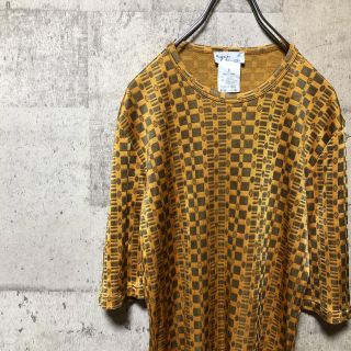 アニエスベー(agnes b.)のagnes b. HOMME 総柄カットソー　フランス製　レーヨン　アニエスベー(Tシャツ/カットソー(七分/長袖))