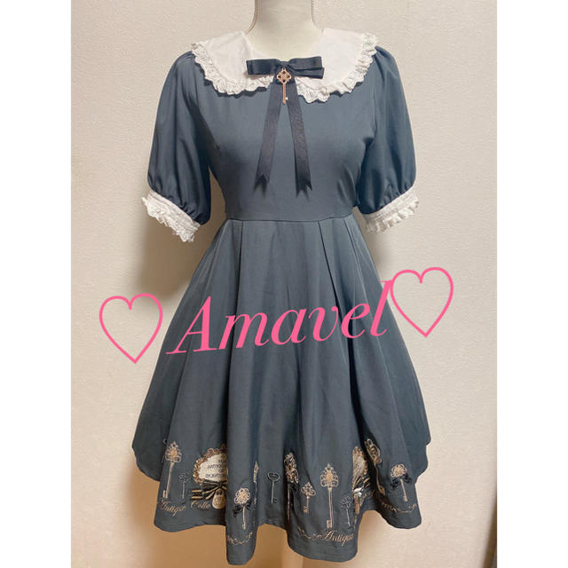 Amavel(アマベル)のアマベル　クラシカル　ワンピース　アンクルージュ　axes femme シーハニ レディースのワンピース(ひざ丈ワンピース)の商品写真