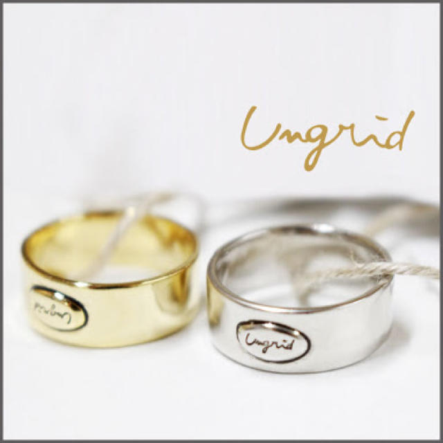 Ungrid(アングリッド)のプレートロゴリング シルバー レディースのアクセサリー(リング(指輪))の商品写真