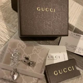 グッチ(Gucci)の早いもの勝ち　GUCCI 正規品　ピアス／ネックレスセット　早いもの勝ち(ネックレス)