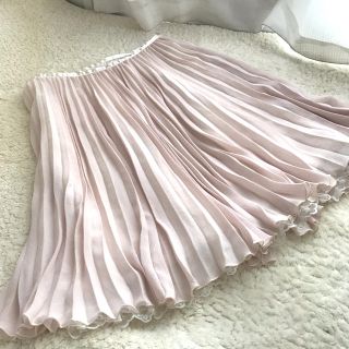 ウィルセレクション(WILLSELECTION)の美品★ウィルセレクション★プリーツシフォンスカートM(ミニスカート)