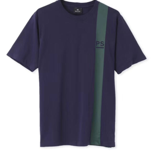 Paul Smith(ポールスミス)の新品未使用　メンズM ポールスミス Tシャツ PSロゴ＆ラインプリント パープル メンズのトップス(Tシャツ/カットソー(半袖/袖なし))の商品写真