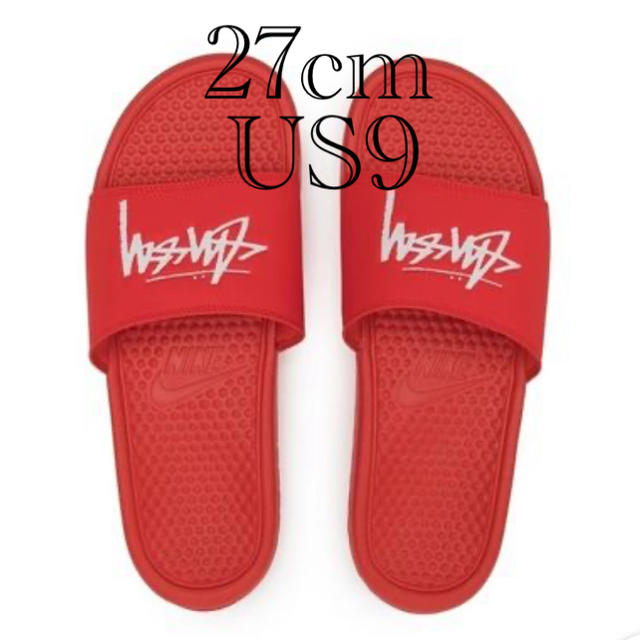 27cm nike stussy benassi靴/シューズ