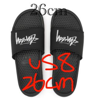 ナイキ(NIKE)の26cm nike stussy benassi(サンダル)