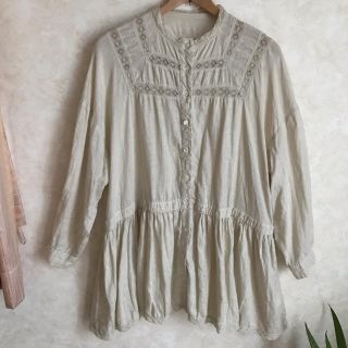 nest robe（ネストローブ）| リネンレースヘムチュニック