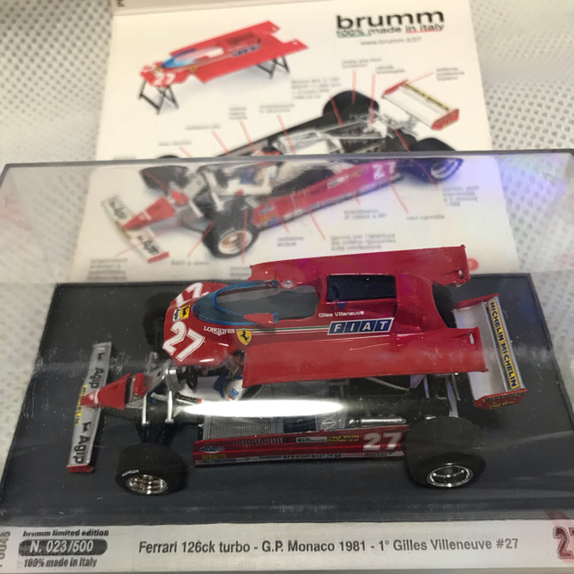 Ferrari 126ck turbo  1/43 brumm ブルム 限定品