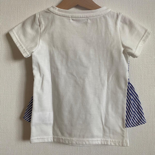 GLOBAL WORK(グローバルワーク)のグローバルワーク　フロントリボン　半袖Tシャツ S キッズ/ベビー/マタニティのキッズ服女の子用(90cm~)(Tシャツ/カットソー)の商品写真