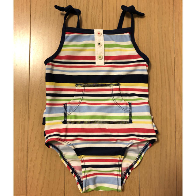 babyGAP(ベビーギャップ)の美品　babyGAP 水着 スイムウェア　80  UPF50＋　後ろ3段フリル キッズ/ベビー/マタニティのベビー服(~85cm)(水着)の商品写真