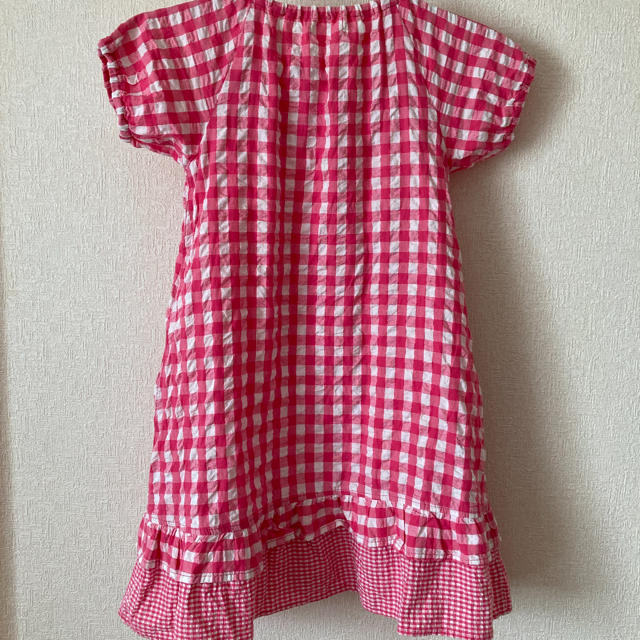 ギンガムチェック　キッズワンピース キッズ/ベビー/マタニティのキッズ服女の子用(90cm~)(ワンピース)の商品写真