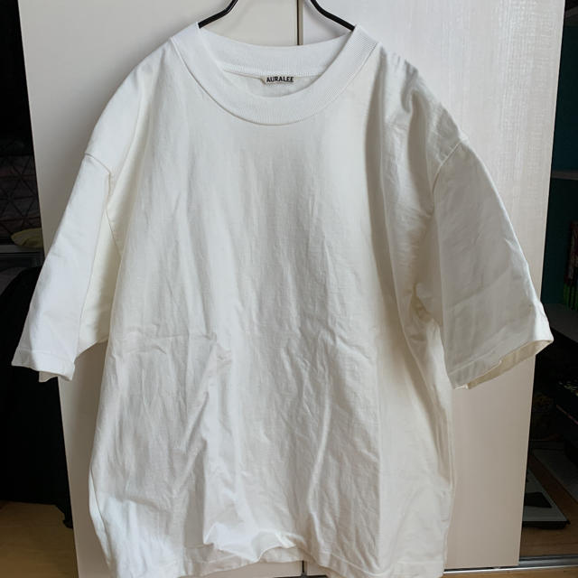 COMOLI(コモリ)のAURALEE STAND-UP T SHIRTS 20ss サイズ3 白 メンズのトップス(Tシャツ/カットソー(半袖/袖なし))の商品写真
